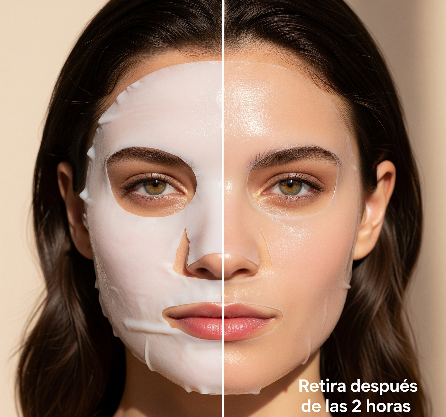 Mascarilla de Colágeno para tener una piel radiante en una aplicación