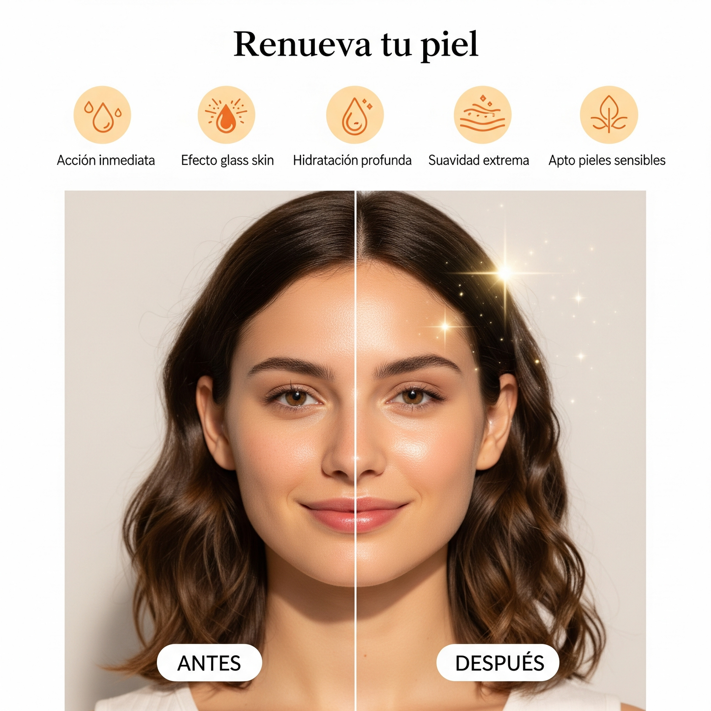 Mascarilla de Colágeno para tener una piel radiante en una aplicación