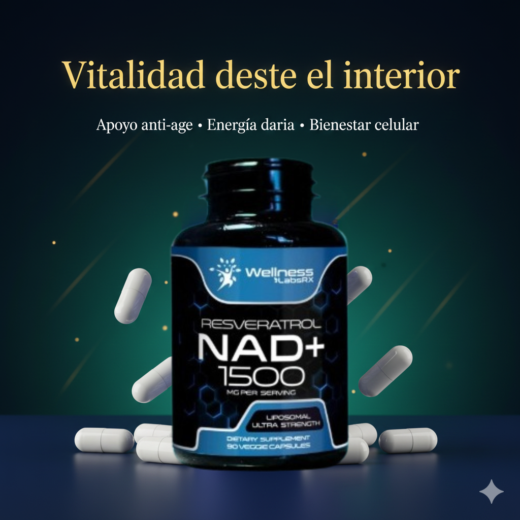 ¿Quieres sentirte bien y verte mejor? Agrega NAD +  Resveratrol a tu rutina